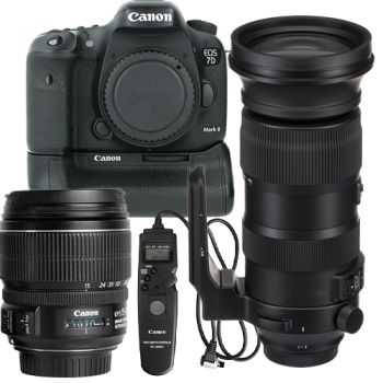 Sport/Safari-Set EOS 7D Mark II, Sigma 60-600, Canon EF-S 15-85