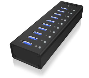 ICY BOX Aktiver 10-Port USB 3.0 Hub